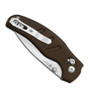 Kizer C01C 2.9 CD Norplex UltreX Micarta Brown (V3488.29CDA1) closed clipside
