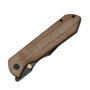 Kizer Harpoon Fold Titanium Norplex UltreX Micarta Brown (Ki4784A4) closed