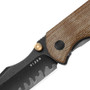Kizer Harpoon Fold Titanium Norplex UltreX Micarta Brown (Ki4784A4) thumb stud