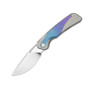 Kizer Topsail Titanium/Crystalized Titanium Silver & Purple/Blue (Ki3735A1)
