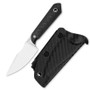 Kizer Mini Harpoon Carbon Fiber Black (1040S8) in sheath