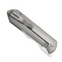 Kizer Harpoon Fold Titanium Norplex UltreX Micarta Grey - closed clipside