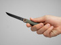 Boker Plus Kaizen Green Canvas Micarta (01BO391) lifestyle in hand