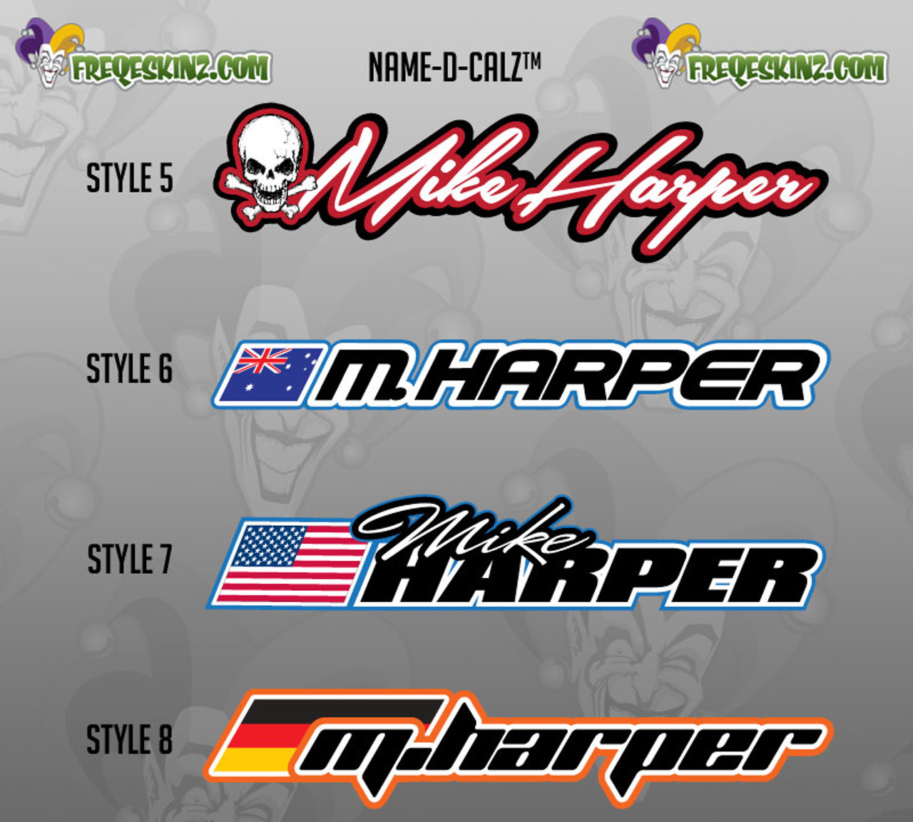 Name Decal Accent Packz