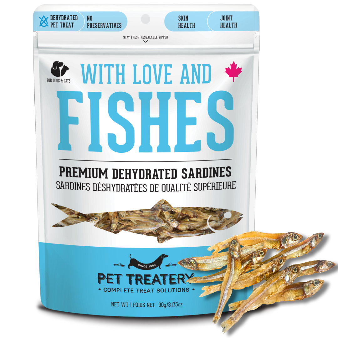 With Love and Fishes Dehydrated sardines dog cat Treat - Main Image