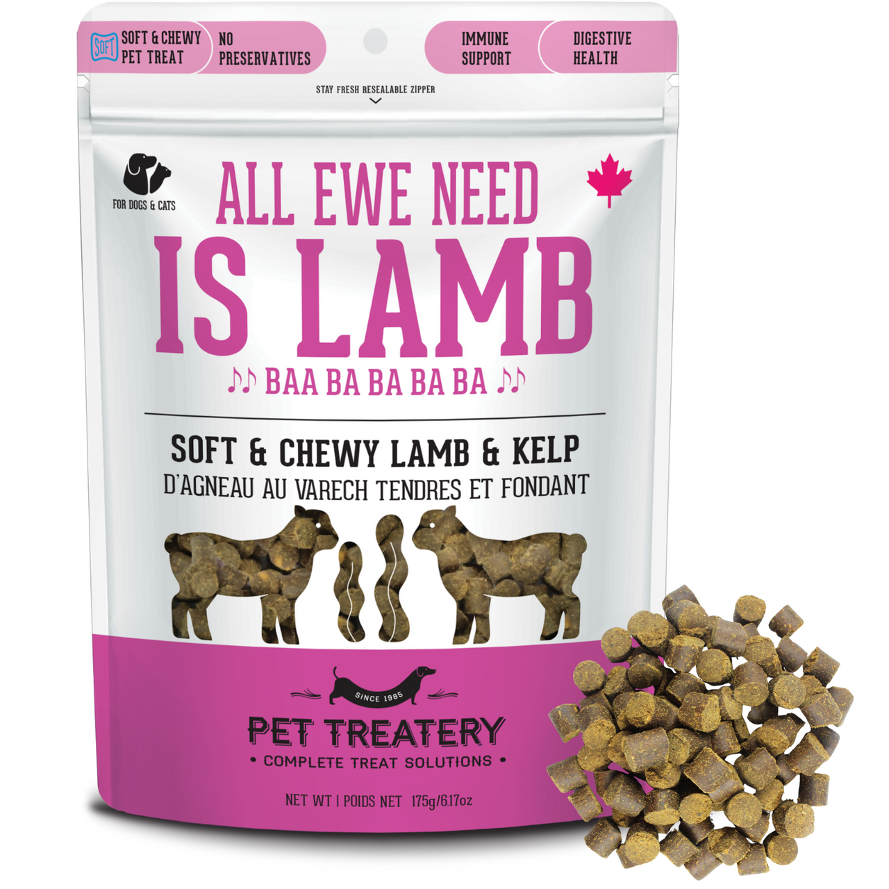 The Granville Island Pet Treatery Dog Treats+ Soft Chewy Lamb