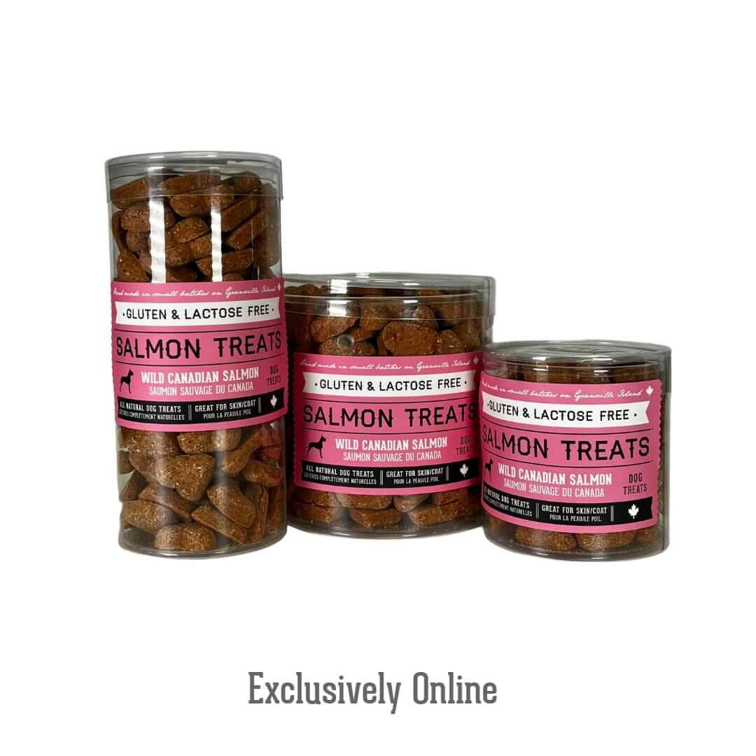 Wild Salmon Heart Biscuit Travel Tin by Granville Island Pet Treatery