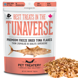 [Canada Only]Best Treat in the Tunaverse - Premium Freeze Dried Tuna Flakes Treat For Dogs & Cats