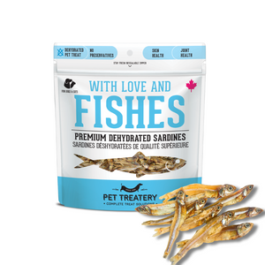 With Love and Fishes - Premium Dehydrated Sardines Treat 50g For Dogs & Cats With Love and Fishes - Premium Dehydrated Sardines Treat 50g For Dogs & Cats