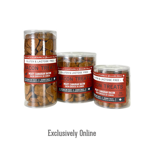 Travel Tin Bacon Heart Biscuit Treat For Dogs