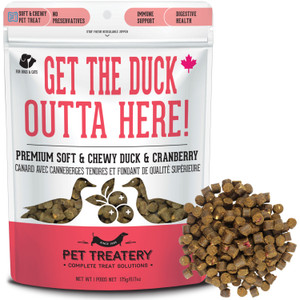 Get the Duck Outta Here- Premium Soft & Chewy Duck & Cranberry Treat For Dogs & Cats 175g