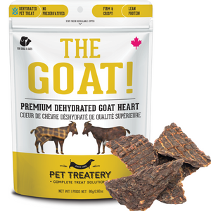 The Goat - Premium Dehydrated Protein - Goat Heart Treat for dogs 80g The Goat - Premium Dehydrated Protein - Goat Heart Treat for dogs 80g