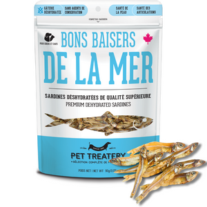 Bons Baisers de la Mer - Sardines Déshydratées de Qualité Supérieure pour Chiens et Chats Bons Baisers de la Mer - Sardines Déshydratées de Qualité Supérieure pour Chiens et Chats