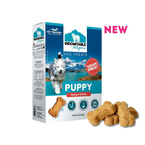 The Granville Island Pet Treatery Everyday Biscuits Indomitable Patagonia Biscuits cuits au four sans céréales pour chiots 460 g – Végane, qualité humaine