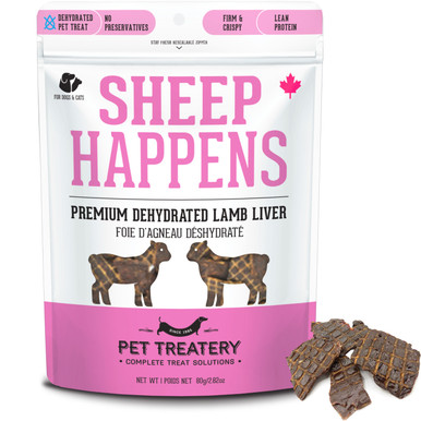 The Granville Island Pet Treatery Dog Treats Dehydrated Protein Lamb Liver Treat For Dogs Cats 80g 88830 healthy all natural no preservatives limited ingrediant Proudly Canadian