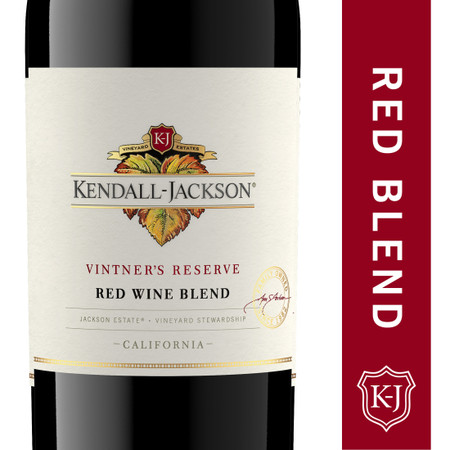A 750 ml bottle of Kendall-Jackson Vintner's Reserve Red Blend Red Wine