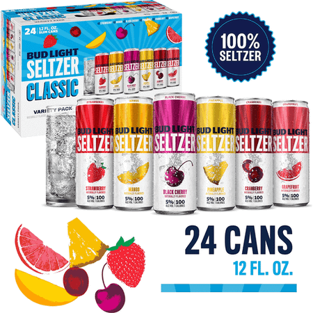 Bud Light Variety Pack Classic Seltzer | 24 Pack, 12 fl oz
