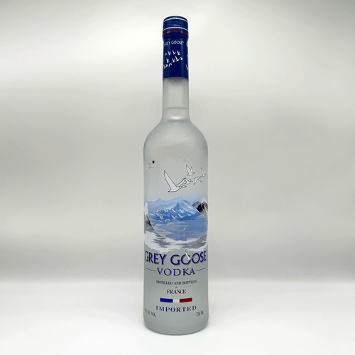A 750 ml bottle of Grey Goose Vodka