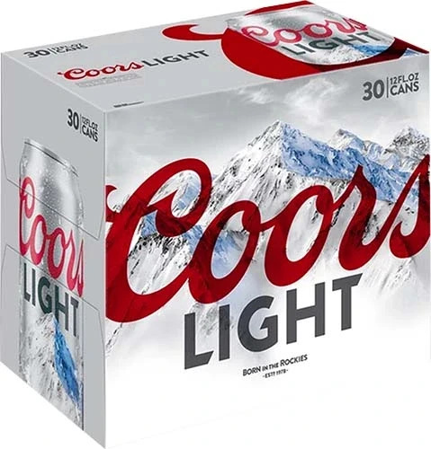 Coors Light Beer | 30 cans, 12 fl oz