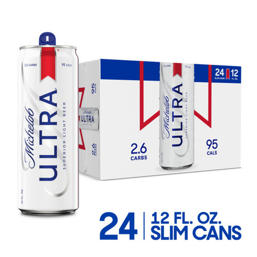Michelob ULTRA Light Beer | 24 cans, 12 Fl oz