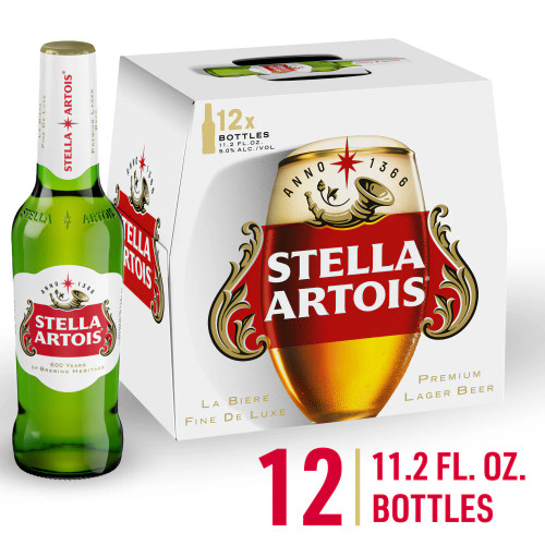 Stella Artois Belgium Beer | 12 bottles, 11.2 fl oz