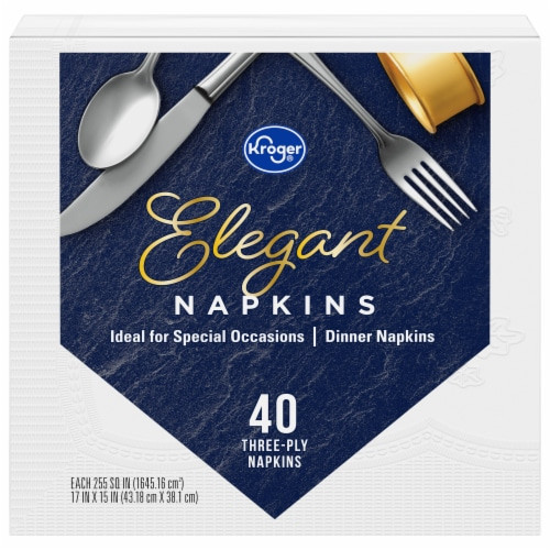 Kroger® Elegant Dinner Napkins | 40 ct