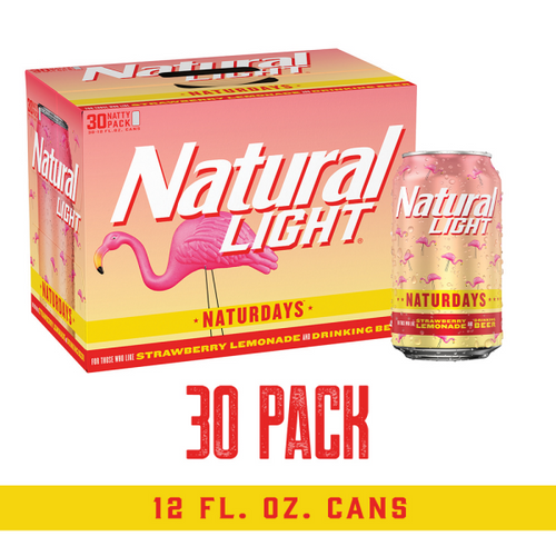 Natural Light Naturdays Beer | 30 cans, 12 fl oz