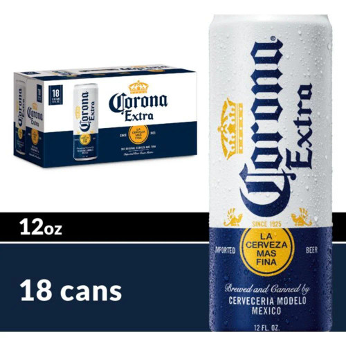 Corona Extra Cans | 18 cans, 12 fl oz