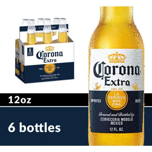 Corona Extra Beer | 6 bottles, 12 fl oz