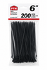 6" Cable Tie Black
