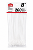 8" Cable Tie White