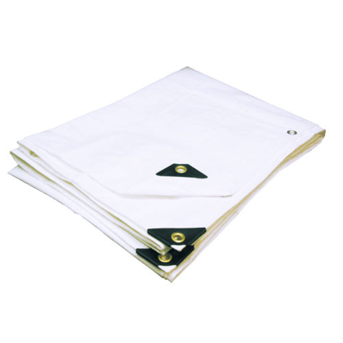 Heavy Duty Premium White 8' x 10' Poly Tarp - A1 Tarps