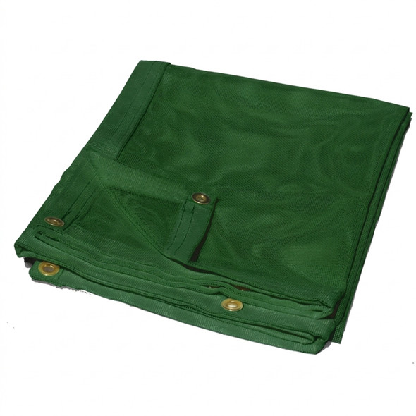 08' x 10' Green Vinyl Mesh Tarp 10 OZ