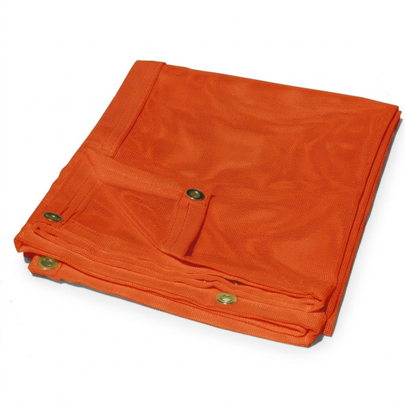 12' x 14' Orange Vinyl Mesh Tarp 10 OZ