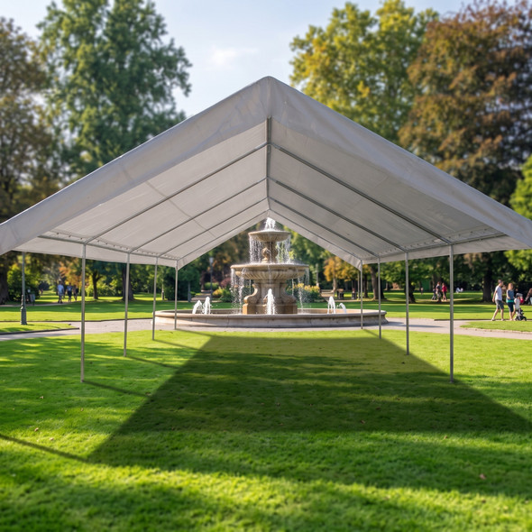 20' x 40' Valance Canopy Top Cover (Fits 18' x 40' Frames)
