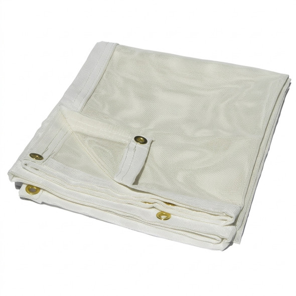 20' x 20' White Vinyl Mesh Tarp 10 OZ