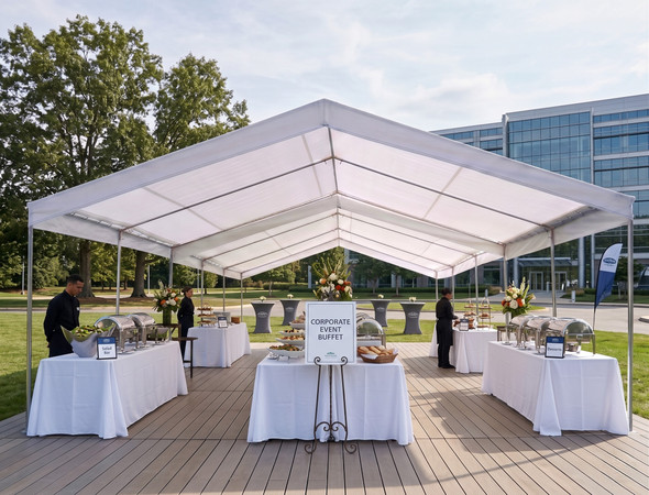 28' x 50' 2-3/8" Valance Canopy Tent