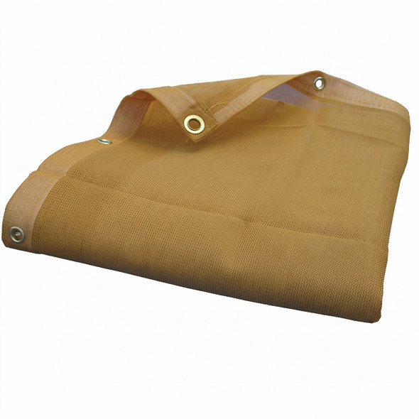 Desert Tan Mesh Tarps 12' X 12'(11'6" X 11'6")