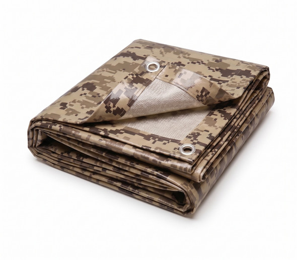 10' X 40' Medium Duty  Digital Camouflage Poly Tarp(9'6" x 39'6")