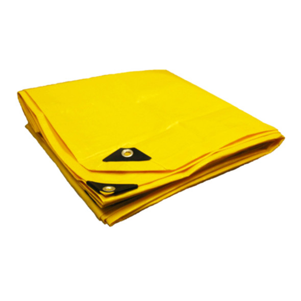 18' X 24' Heavy Duty Premium Yellow Poly Tarp(17'6"x23'6")