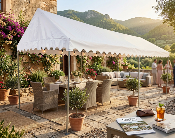 10' x 20' PVC Valance Canopy Tent 1-3/8"