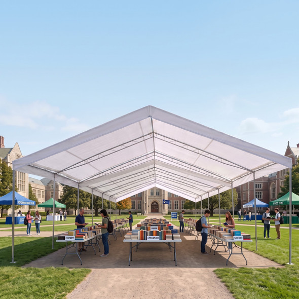 28' x 60' 2-3/8" Valance Canopy Tents