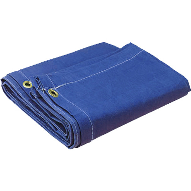 06' X 10' Blue Canvas Tarp