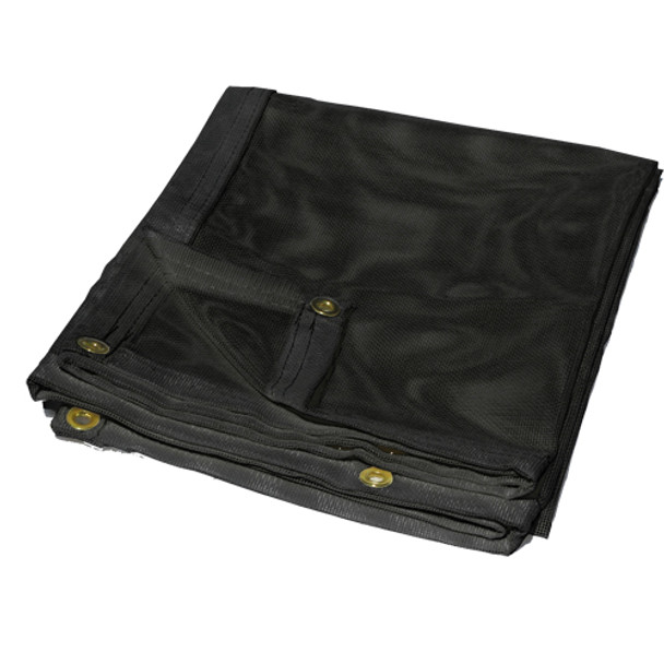 12' x 24' Black Vinyl Mesh Tarp 10 OZ