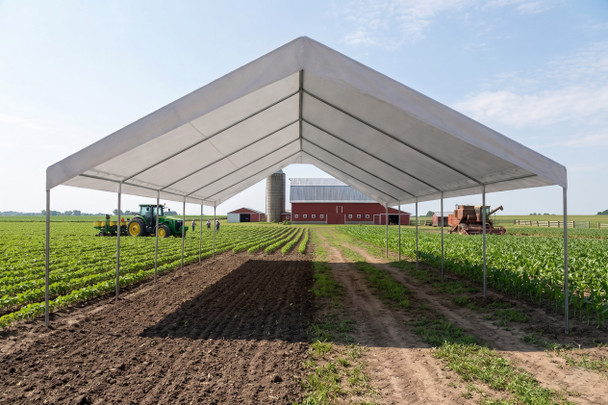 20' x 50' Valance Canopy Top Cover (Fits 18' x 50' Frames)