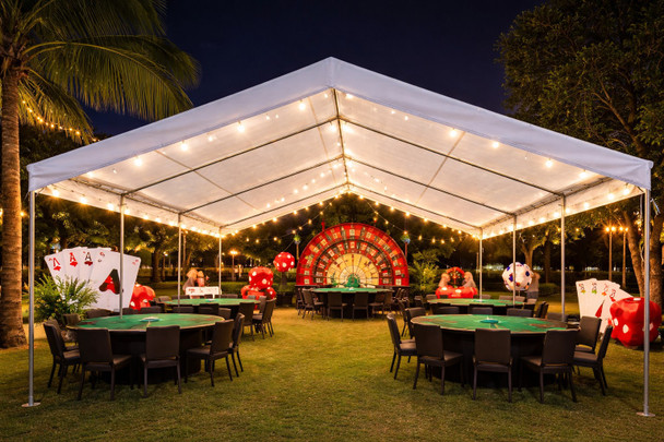 30' x 30' Valance Canopy Top Cover (Fits 28' x 30' Frames)