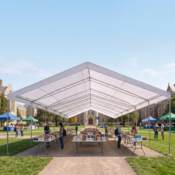 28' x 60' 1-7/8" Valance Canopy Tents