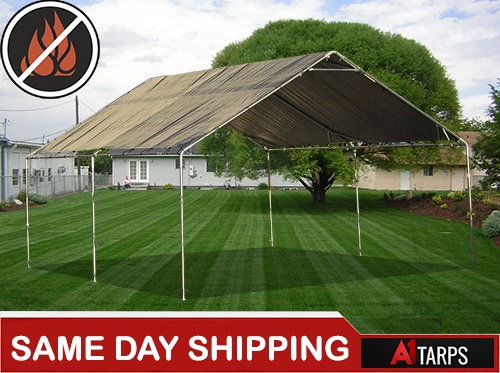 18' X 20' 1 3/8" HIGH PEAK WITH FIRE RETARDANT TARP
