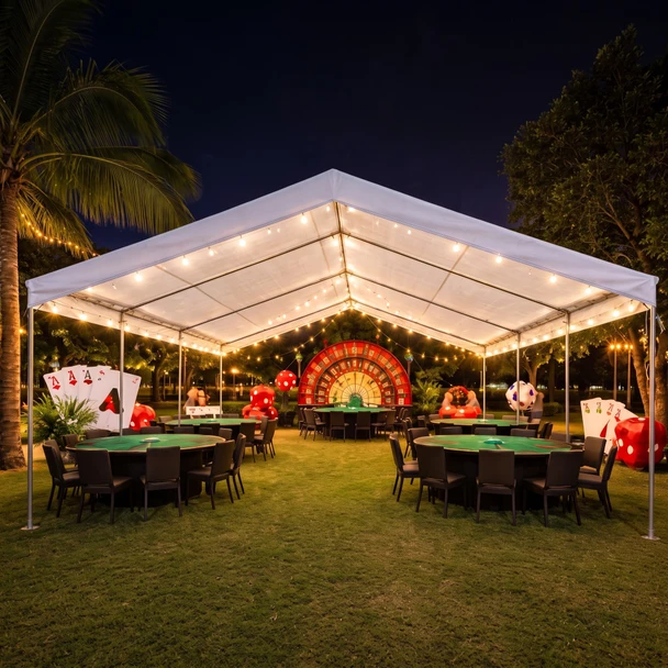 28' x 30' 1-7/8" Valance Canopy Tents