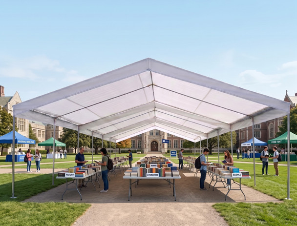 28' x 60' 2-3/8" Valance Canopy Tents